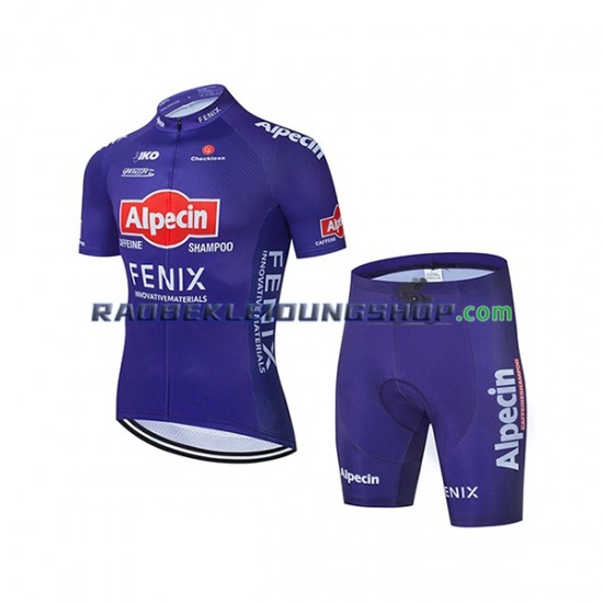 2021 Alpecin–Fenix Set(Radtrikot und Fahrradhose) Kinder N001