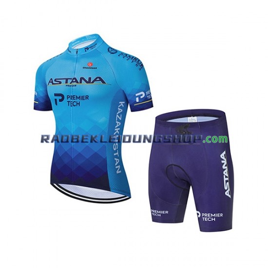 2021 Astana-Premier Tech Set(Radtrikot und Fahrradhose) Kinder N001