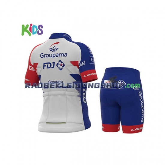 2021 Groupama-FDJ Set(Radtrikot und Fahrradhose) Kinder N001