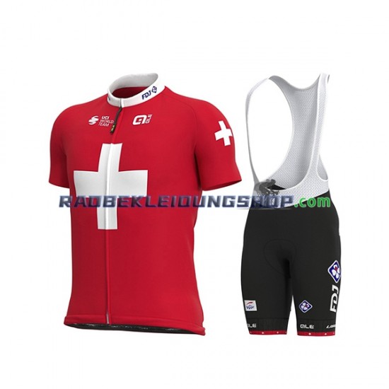 2021 Groupama-FDJ Set(Radtrikot und Trägerhose) Herren N002