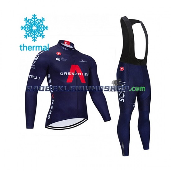 2021 Ineos Grenadiers Thermo Set(Radtrikot und Trägerhose) Herren N003