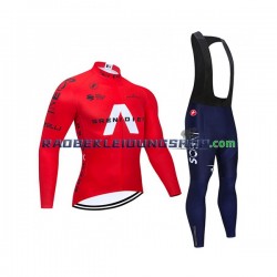 2021 Ineos Grenadiers Set(Radtrikot Langarm und Trägerhose Lang) Herren N005