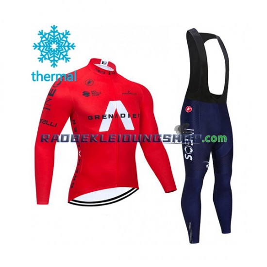 2021 Ineos Grenadiers Thermo Set(Radtrikot und Trägerhose) Herren N005