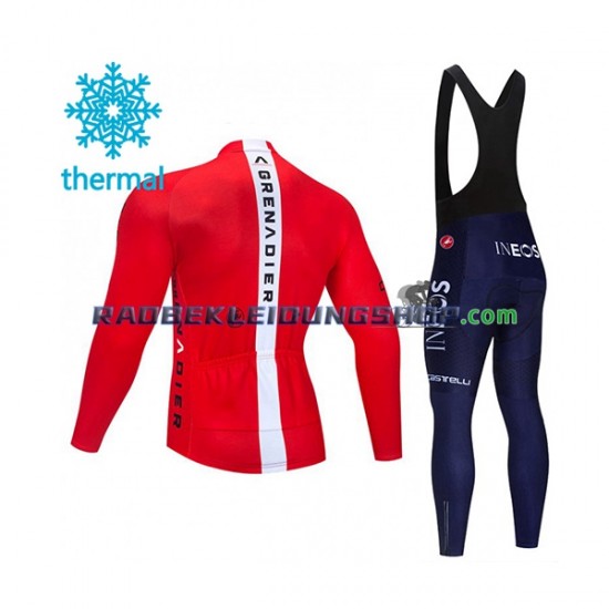 2021 Ineos Grenadiers Thermo Set(Radtrikot und Trägerhose) Herren N005