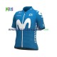 2021 Movistar Team Set(Radtrikot und Fahrradhose) Kinder N001