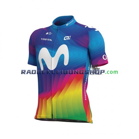 2021 Movistar Team Rennradtrikot Kurzarm Herren N004