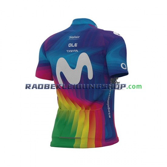 2021 Movistar Team Set(Radtrikot und Trägerhose) Herren N004