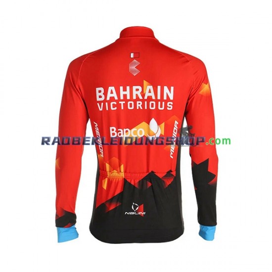 2021 Team Bahrain Victorious Rennradtrikot Langarm Herren N001