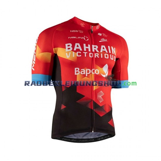 2021 Team Bahrain Victorious Rennradtrikot Kurzarm Herren N001