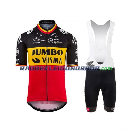 2021 Team Jumbo-Visma Set(Radtrikot und Trägerhose) Herren N001