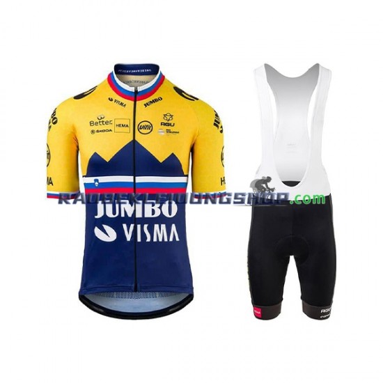 2021 Team Jumbo-Visma Set(Radtrikot und Trägerhose) Herren N002