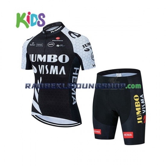 2021 Team Jumbo-Visma Set(Radtrikot und Fahrradhose) Kinder N002