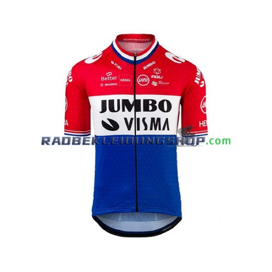 2021 Team Jumbo-Visma Set(Radtrikot und Trägerhose) Herren N004