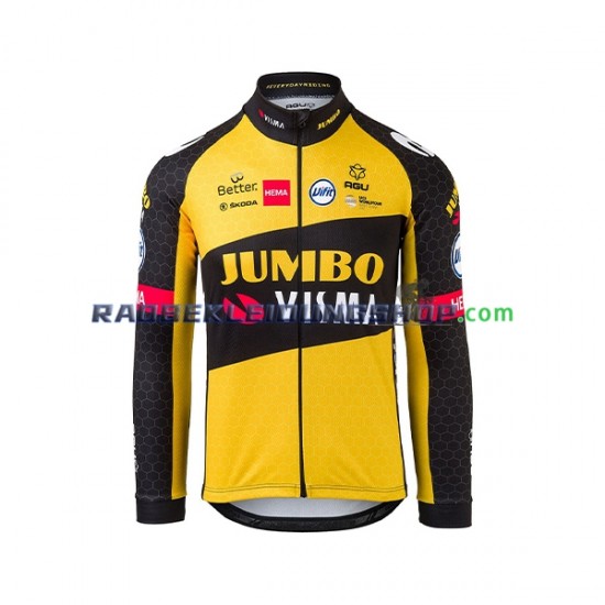 2021 Team Jumbo-Visma Rennradtrikot Langarm Herren N005