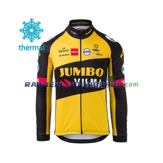 2021 Team Jumbo-Visma Thermo Fahrradtrikot Herren N005