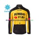 2021 Team Jumbo-Visma Thermo Fahrradtrikot Herren N005