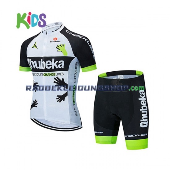 2021 Team Qhubeka Set(Radtrikot und Fahrradhose) Kinder N001