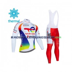2021 Team TotalEnergies Thermo Set(Radtrikot und Trägerhose) Herren N003