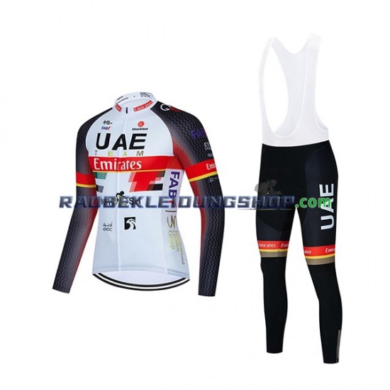 2021 UAE Team Emirates Set(Radtrikot Langarm und Trägerhose Lang) Herren N001