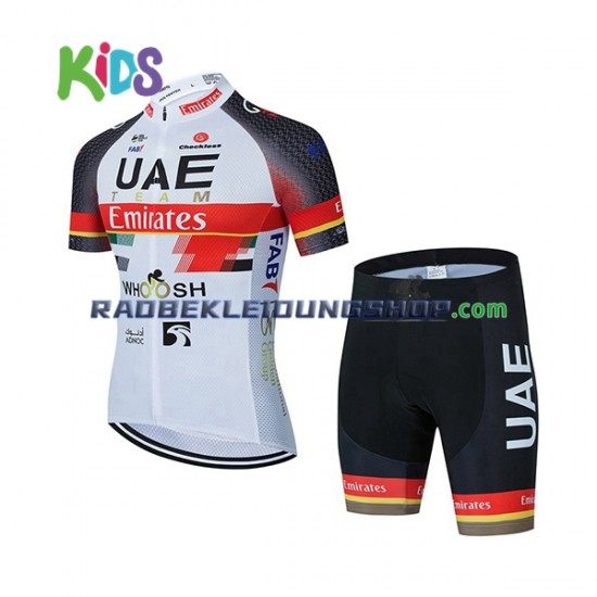 2021 UAE Team Emirates Set(Radtrikot und Fahrradhose) Kinder N001