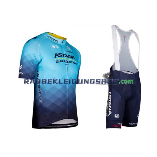 2022 Astana Qazaqstan Team Set(Radtrikot und Trägerhose) Herren N001