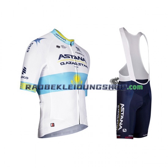 2022 Astana Qazaqstan Team Set(Radtrikot und Trägerhose) Herren N002