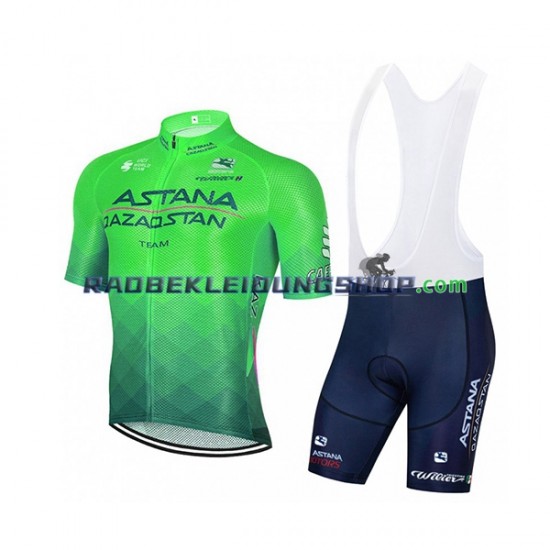 2022 Astana Qazaqstan Team Set(Radtrikot und Trägerhose) Herren N003