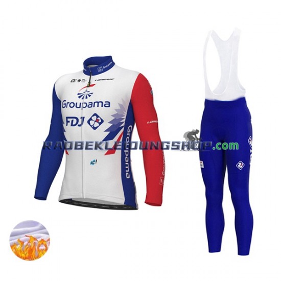 2022 Groupama-FDJ Thermo Set(Radtrikot und Trägerhose) Herren N001