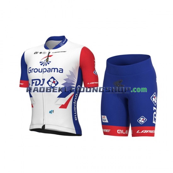 2022 Groupama-FDJ Set(Radtrikot und Fahrradhose) Damen N001