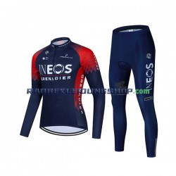 2022 Ineos Grenadiers Set(Radtrikot Langarm und Radhose Lang) Damen N001