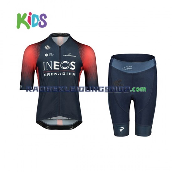 2022 Ineos Grenadiers Set(Radtrikot und Fahrradhose) Kinder N001