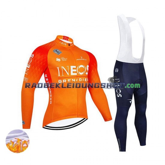 2022 Ineos Grenadiers Thermo Set(Radtrikot und Trägerhose) Herren N002