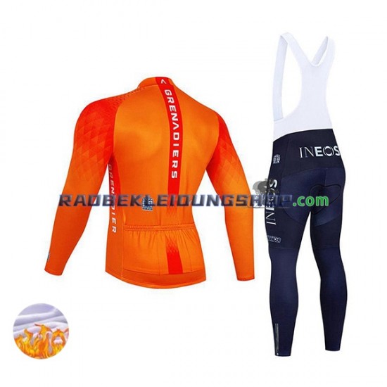 2022 Ineos Grenadiers Thermo Set(Radtrikot und Trägerhose) Herren N002