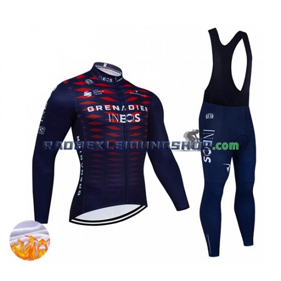 2022 Ineos Grenadiers Thermo Set(Radtrikot und Trägerhose) Herren N005