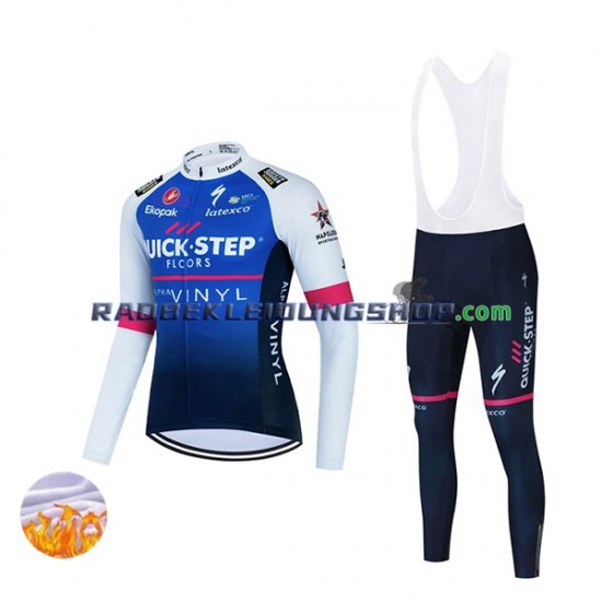 2022 Quick-Step Alpha Vinyl Team Thermo Set(Radtrikot und Trägerhose) Herren N001