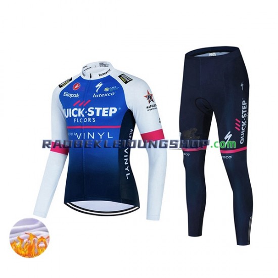 2022 Quick-Step Alpha Vinyl Team Thermo Set(Radtrikot und Radhose) Herren N001