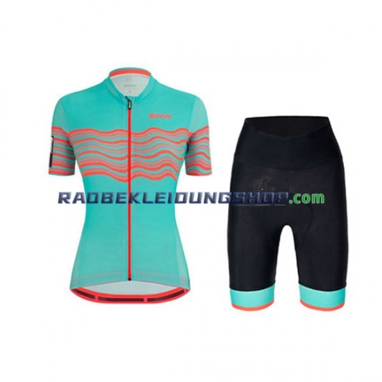 2022 Santini Tono Profilo Set(Radtrikot und Fahrradhose) Damen N001