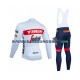 2022 TREK Segafredo Set(Radtrikot Langarm und Trägerhose Lang) Herren N001