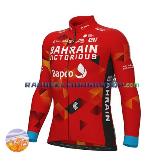 2022 Team Bahrain Victorious Thermo Fahrradtrikot Herren N001