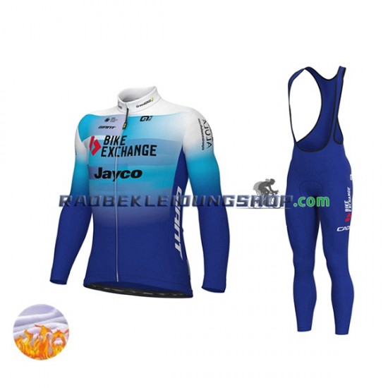 2022 Team BikeExchange-Jayco Thermo Set(Radtrikot und Trägerhose) Herren N001