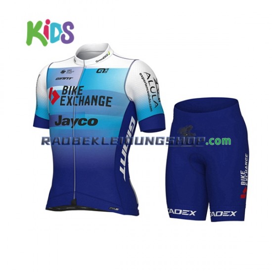 2022 Team BikeExchange-Jayco Set(Radtrikot und Fahrradhose) Kinder N001