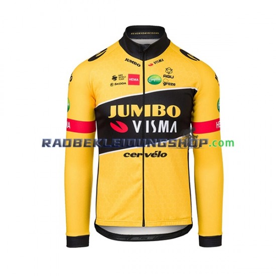 2022 Team Jumbo-Visma Rennradtrikot Langarm Herren N001