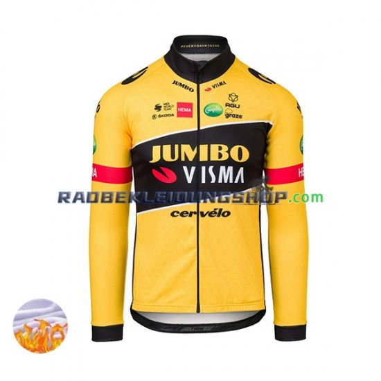 2022 Team Jumbo-Visma Thermo Fahrradtrikot Herren N001