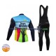 2022 Team Qhubeka Thermo Set(Radtrikot und Trägerhose) Herren N001