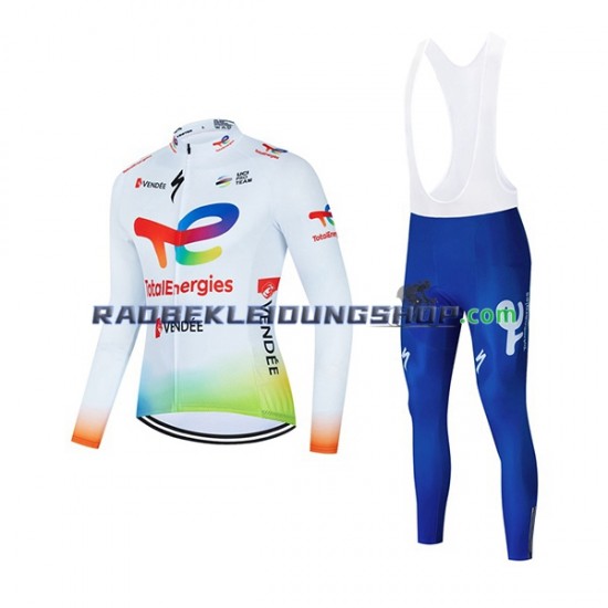 2022 Team TotalEnergies Set(Radtrikot Langarm und Trägerhose Lang) Herren N001