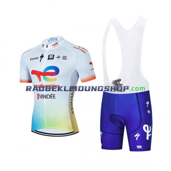 2022 Team TotalEnergies Set(Radtrikot und Trägerhose) Herren N001