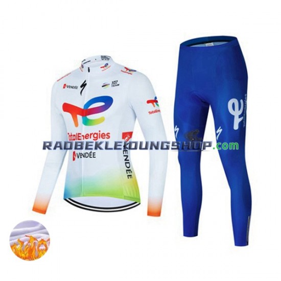 2022 Team TotalEnergies Thermo Set(Radtrikot und Radhose) Herren N001