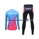 Leobaiky Set(Radtrikot Langarm und Radhose Lang) Damen N001