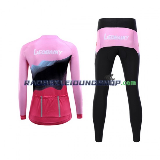 Leobaiky Set(Radtrikot Langarm und Radhose Lang) Damen N002