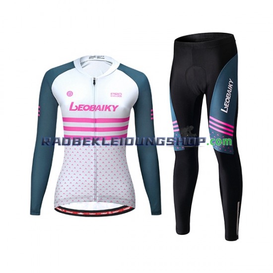 Leobaiky Set(Radtrikot Langarm und Radhose Lang) Damen N003